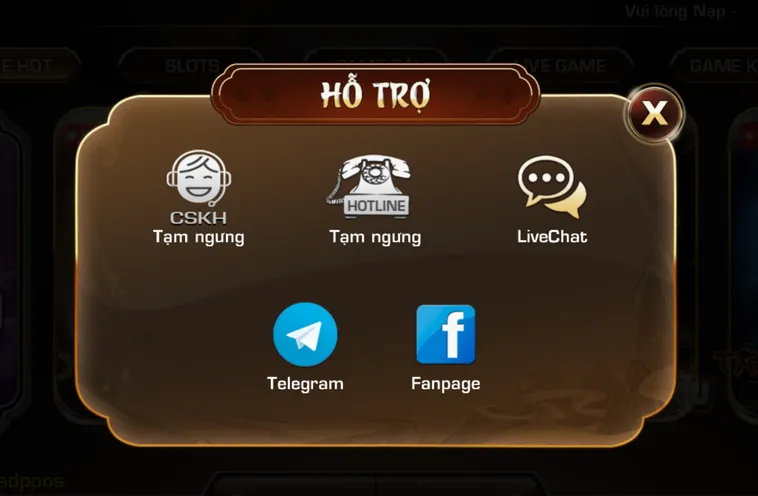 Bạn cần hỗ trợ? Chỉ cần 1 tin nhắn! Hỗ trợ nạp rút, hướng dẫn chơi, giải quyết khiếu nại nhanh chóng.
