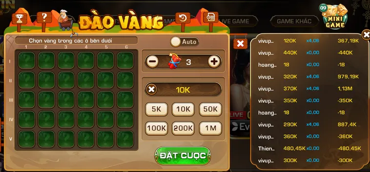 Khám Phá Minigame Đào Vàng Tại iWin Club Giải Pháp Giải Trí Tốc Độ Năm 2026