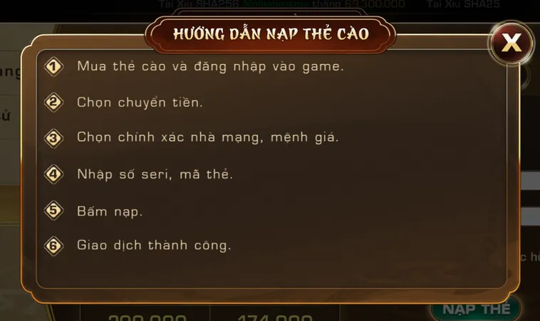 Nạp tiền thẻ cào siêu nhanh chỉ trong 10-20 giây!
